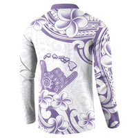 Aloha Hawaii Shaka Button Sweatshirt Hang Loose Purple Version - Polynesian Pride