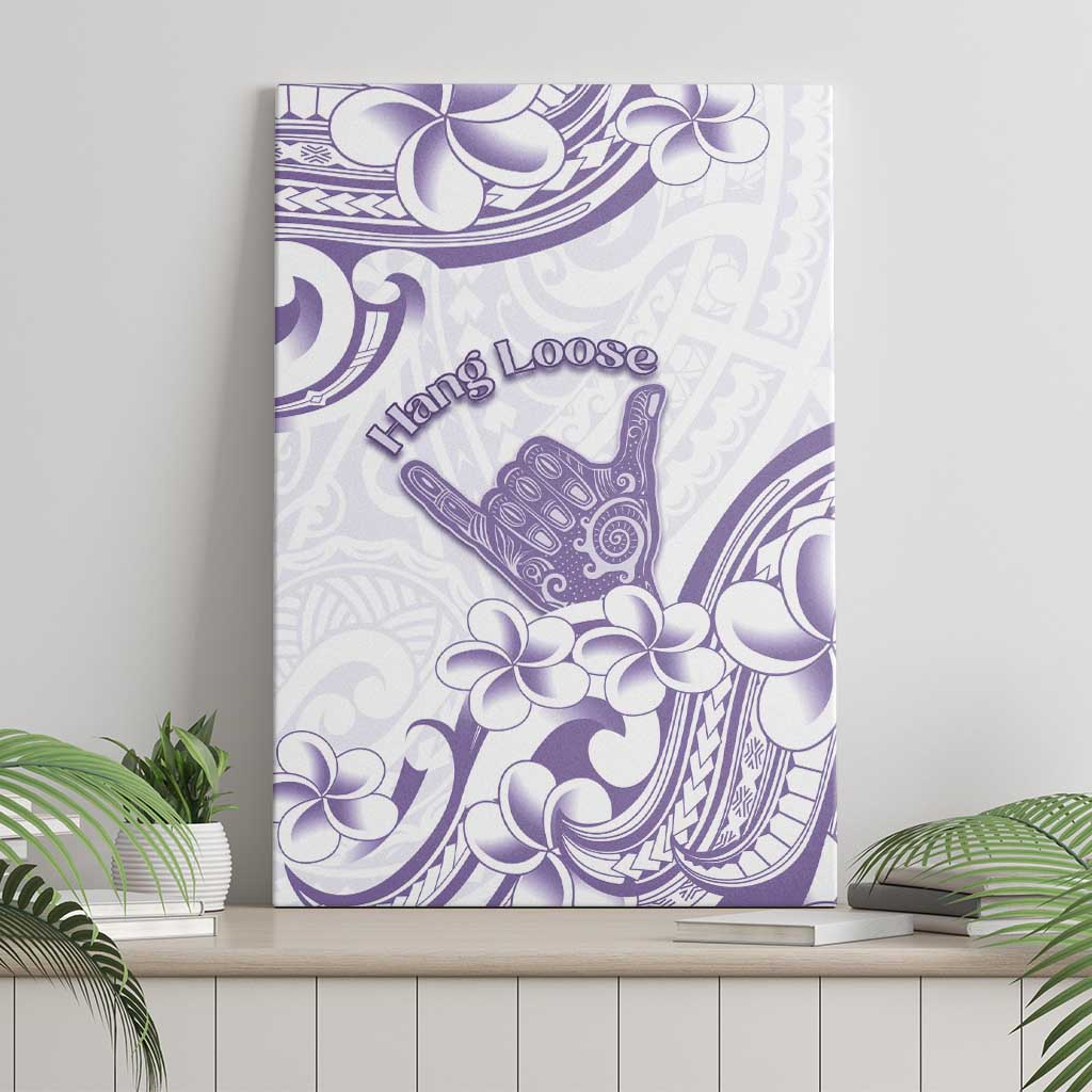 Aloha Hawaii Shaka Canvas Wall Art Hang Loose Purple Version - Polynesian Pride