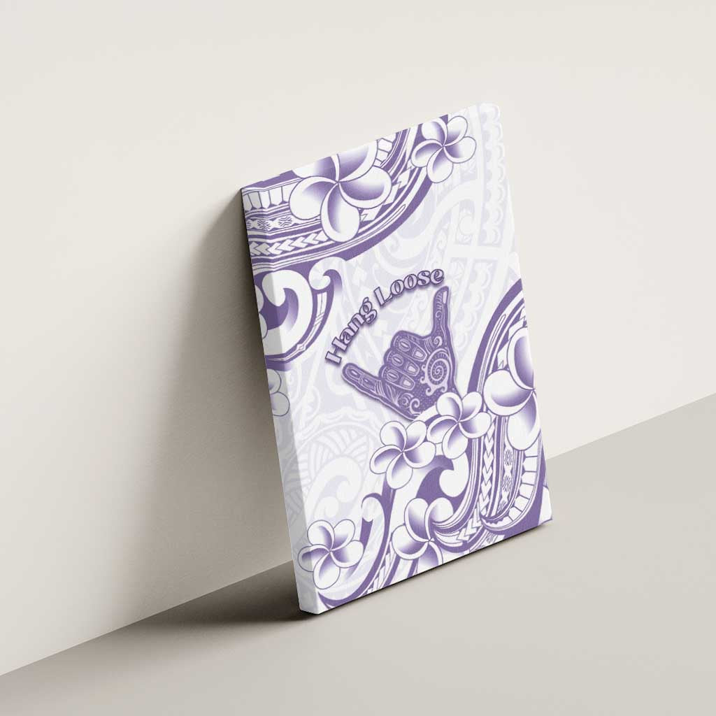 Aloha Hawaii Shaka Canvas Wall Art Hang Loose Purple Version - Polynesian Pride