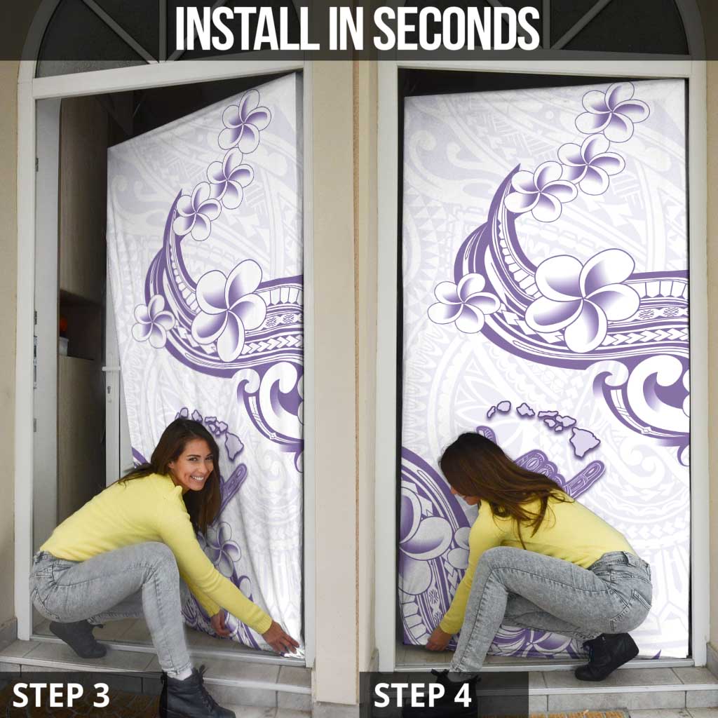 Aloha Hawaii Shaka Door Cover Hang Loose Purple Version - Polynesian Pride