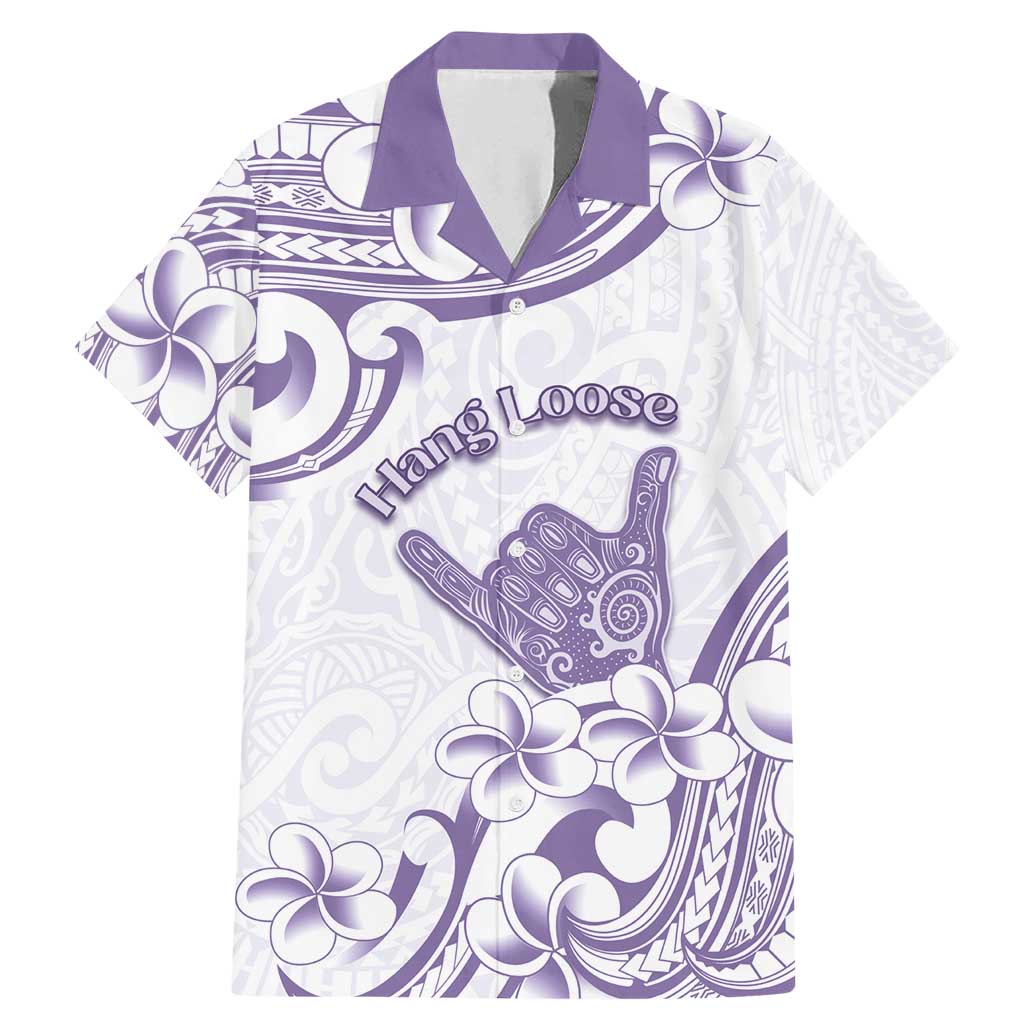 Aloha Hawaii Shaka Family Matching Mermaid Dress and Hawaiian Shirt Hang Loose Purple Version - Polynesian Pride