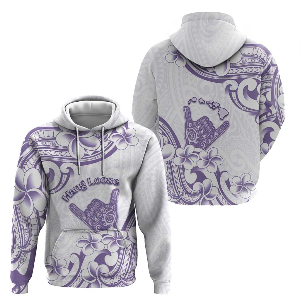 Aloha Hawaii Shaka Hoodie Hang Loose Purple Version - Polynesian Pride