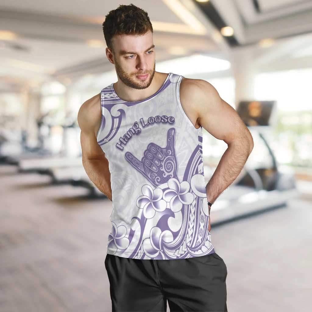 Aloha Hawaii Shaka Men Tank Top Hang Loose Purple Version DT05 Purple - Polynesian Pride