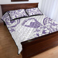 Aloha Hawaii Shaka Quilt Bed Set Hang Loose Purple Version - Polynesian Pride