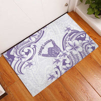 Aloha Hawaii Shaka Rubber Doormat Hang Loose Purple Version - Polynesian Pride