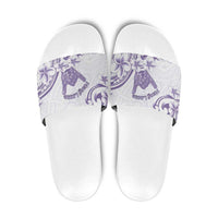 Aloha Hawaii Shaka Slide Sandals Hang Loose Purple Version - Polynesian Pride