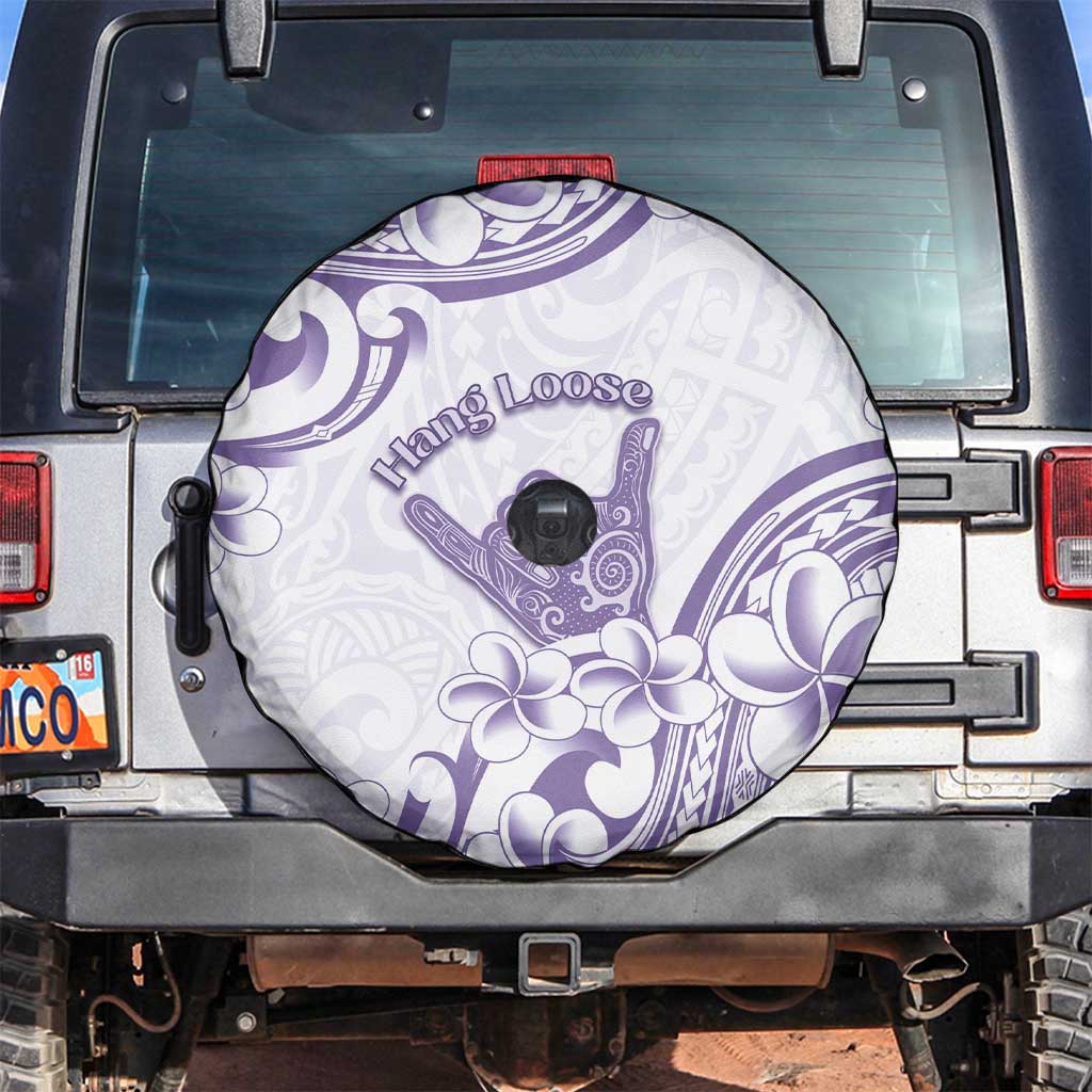 Aloha Hawaii Shaka Spare Tire Cover Hang Loose Purple Version - Polynesian Pride