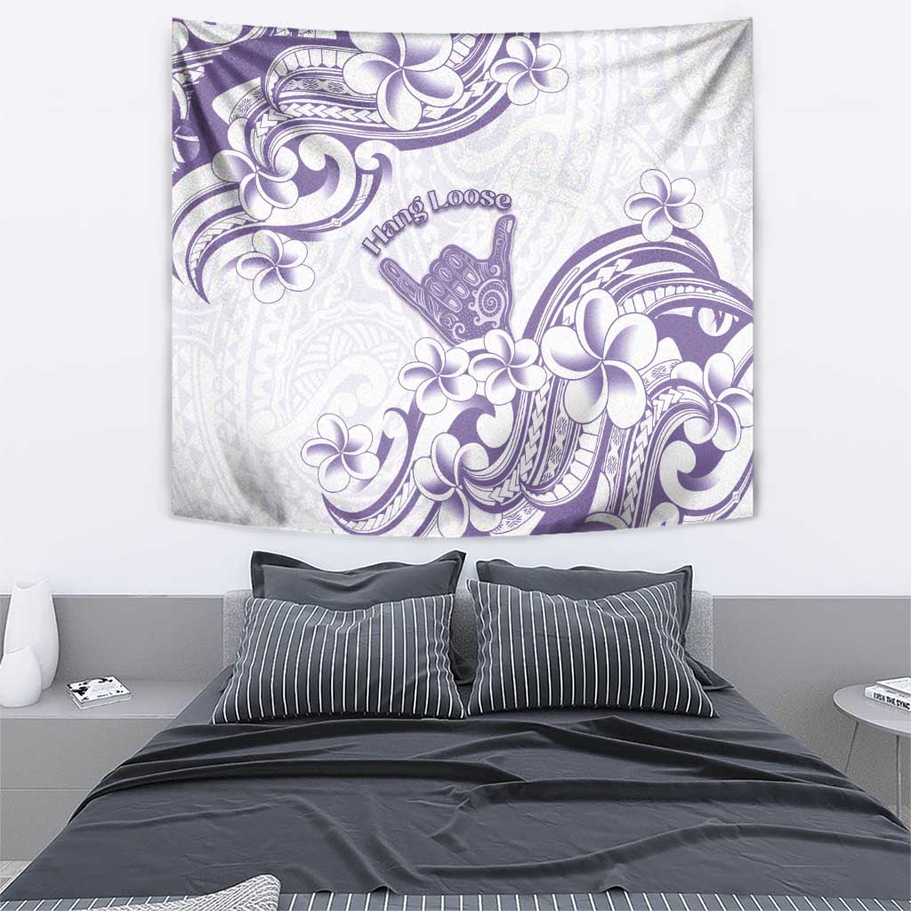 Aloha Hawaii Shaka Tapestry Hang Loose Purple Version - Polynesian Pride