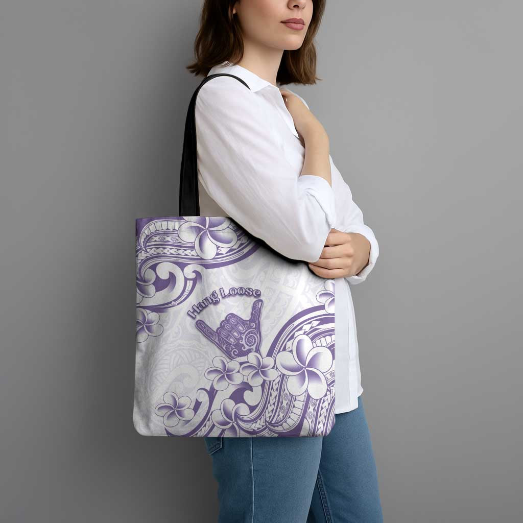 Aloha Hawaii Shaka Tote Bag Hang Loose Purple Version - Polynesian Pride