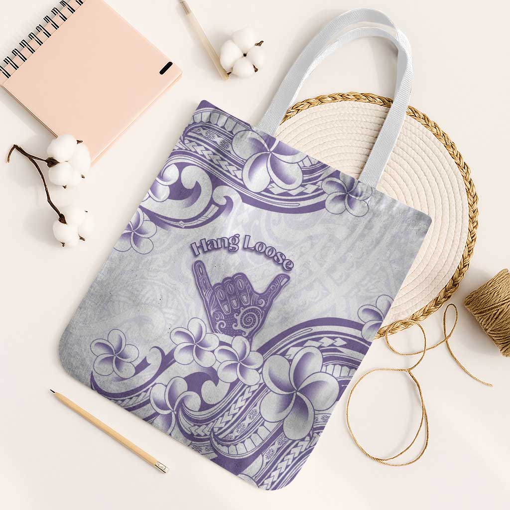 Aloha Hawaii Shaka Tote Bag Hang Loose Purple Version - Polynesian Pride