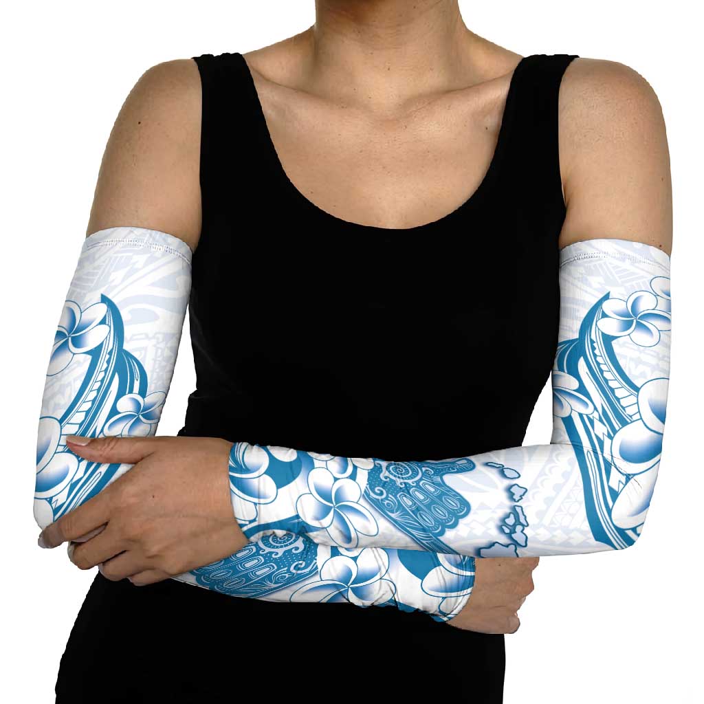 Aloha Hawaii Shaka Arm Sleeves Hang Loose Blue Version - Polynesian Pride