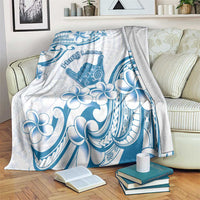 Aloha Hawaii Shaka Blanket Hang Loose Blue Version - Polynesian Pride