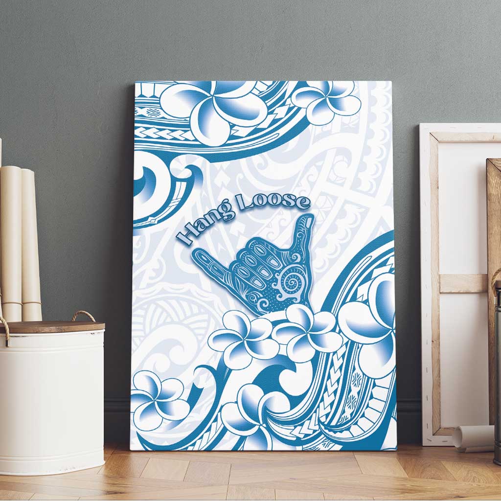 Aloha Hawaii Shaka Canvas Wall Art Hang Loose Blue Version - Polynesian Pride