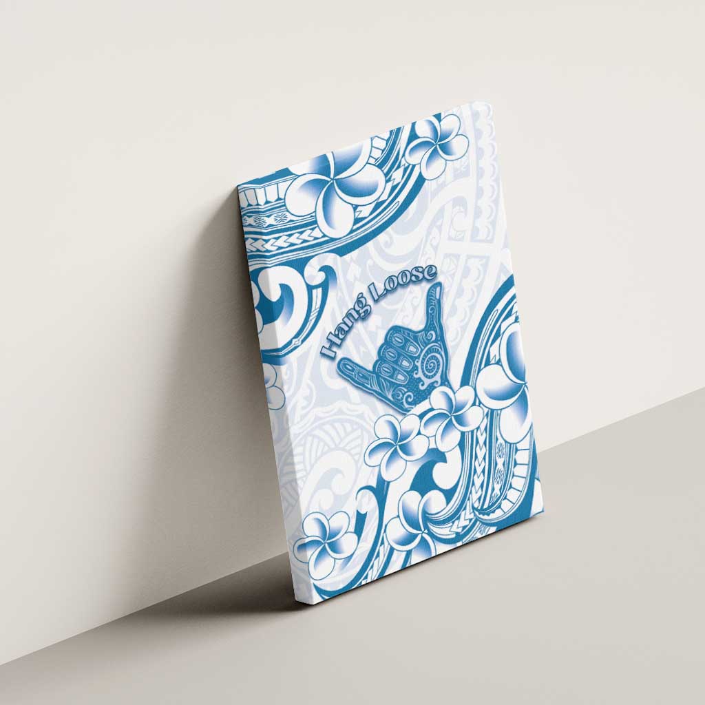 Aloha Hawaii Shaka Canvas Wall Art Hang Loose Blue Version - Polynesian Pride