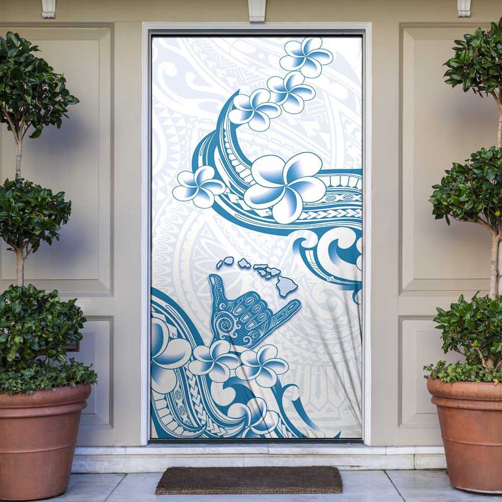 Aloha Hawaii Shaka Door Cover Hang Loose Blue Version - Polynesian Pride