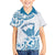 Aloha Hawaii Shaka Family Matching Off The Shoulder Long Sleeve Dress and Hawaiian Shirt Hang Loose Blue Version - Polynesian Pride
