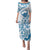 Aloha Hawaii Shaka Family Matching Puletasi and Hawaiian Shirt Hang Loose Blue Version - Polynesian Pride