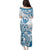 Aloha Hawaii Shaka Family Matching Puletasi and Hawaiian Shirt Hang Loose Blue Version - Polynesian Pride