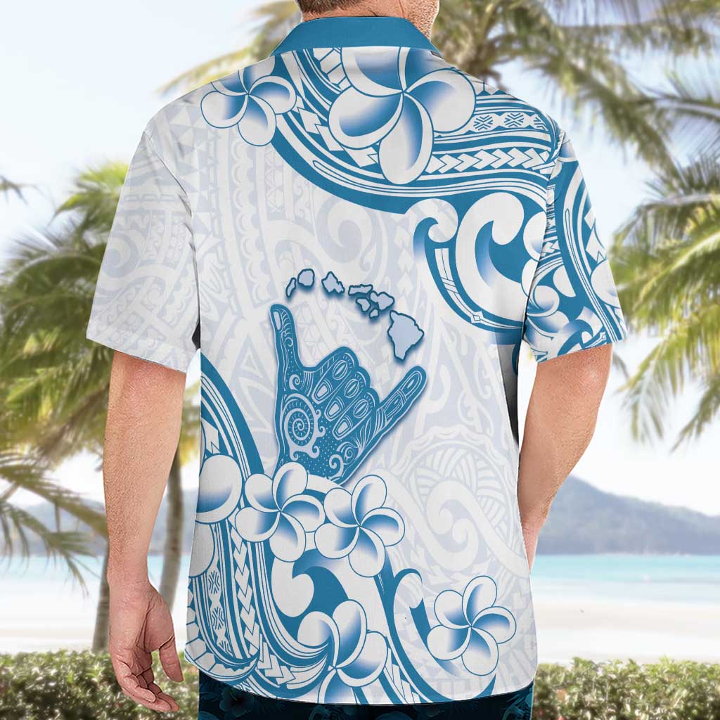 Aloha Hawaii Shaka Hawaiian Shirt Hang Loose Blue Version - Polynesian Pride