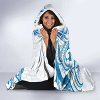 Aloha Hawaii Shaka Hooded Blanket Hang Loose Blue Version - Polynesian Pride