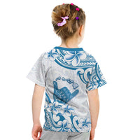 Aloha Hawaii Shaka Kid T Shirt Hang Loose Blue Version - Polynesian Pride