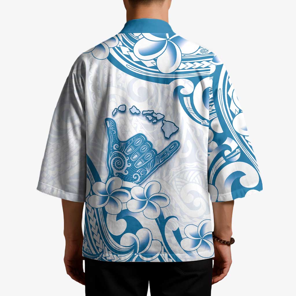 Aloha Hawaii Shaka Kimono Hang Loose Blue Version - Polynesian Pride