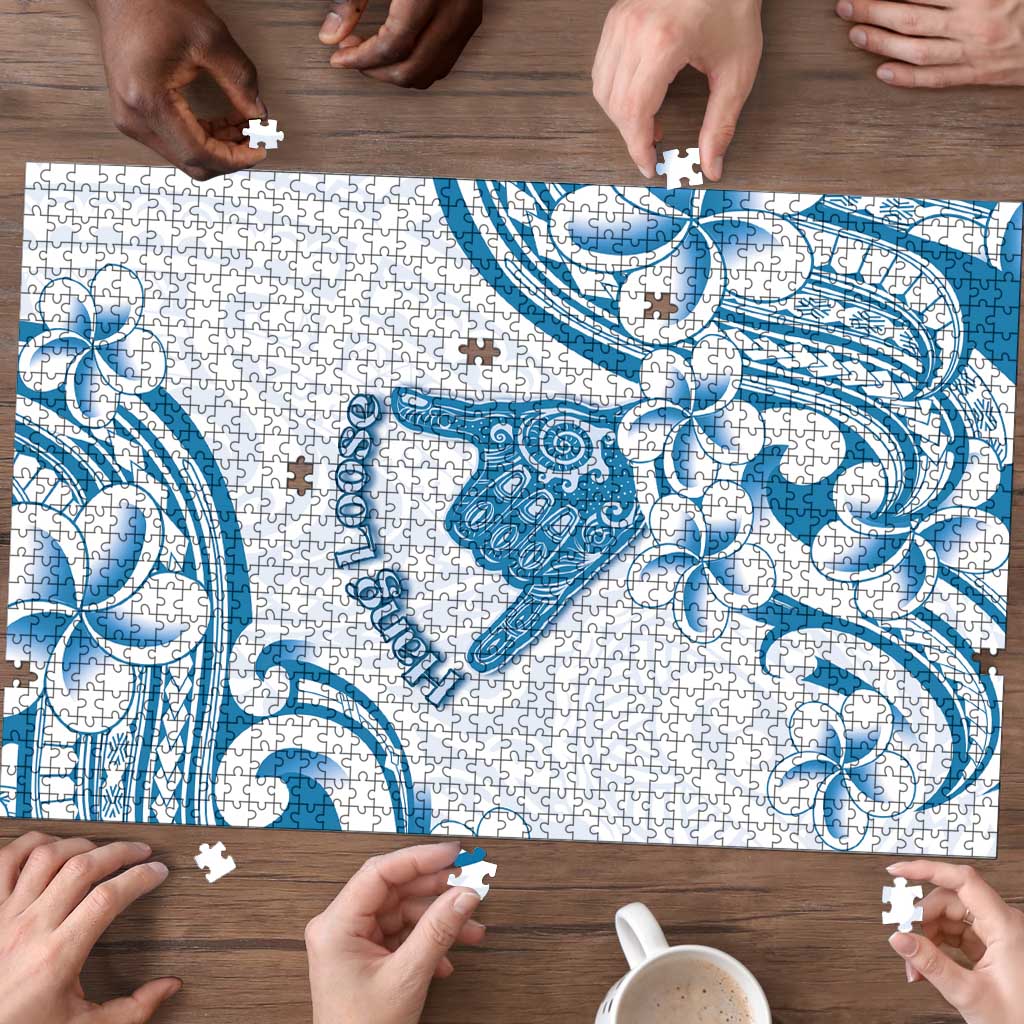 Aloha Hawaii Shaka Puzzle Hang Loose Blue Version - Polynesian Pride