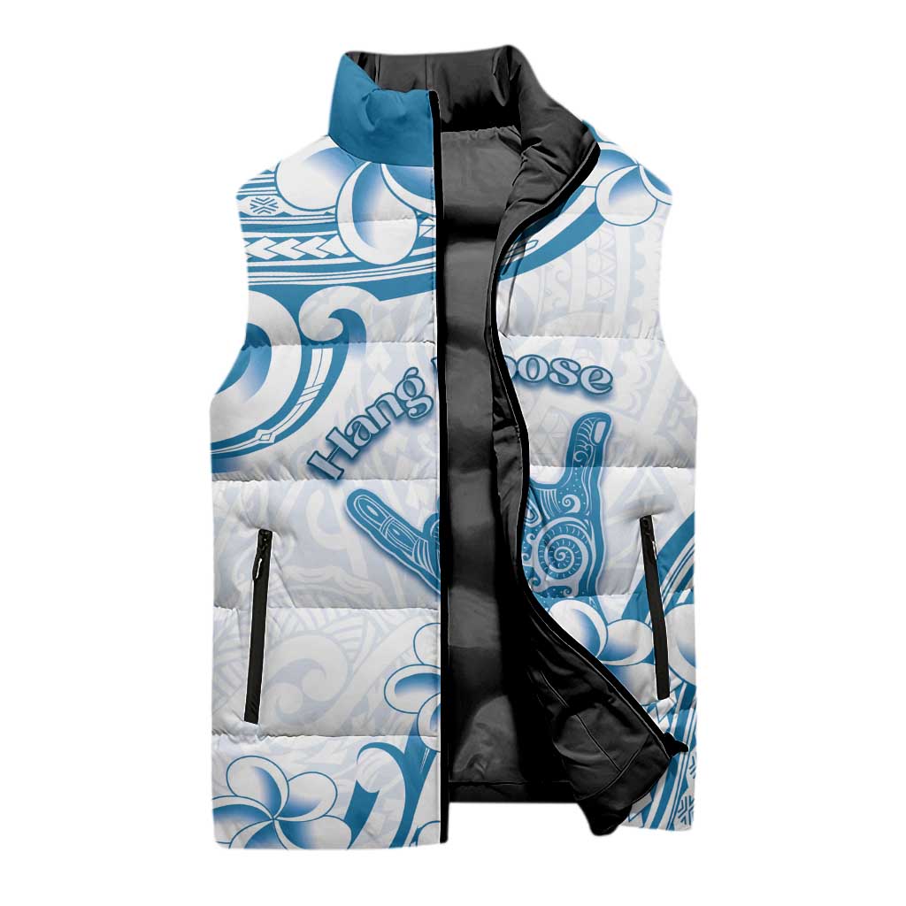 Aloha Hawaii Shaka Sleeveless Puffer Jacket Hang Loose Blue Version DT05 - Polynesian Pride