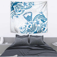 Aloha Hawaii Shaka Tapestry Hang Loose Blue Version - Polynesian Pride