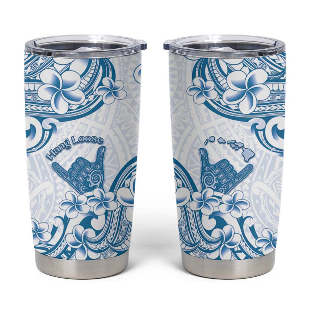 Aloha Hawaii Shaka Tumbler Cup Hang Loose Blue Version - Polynesian Pride