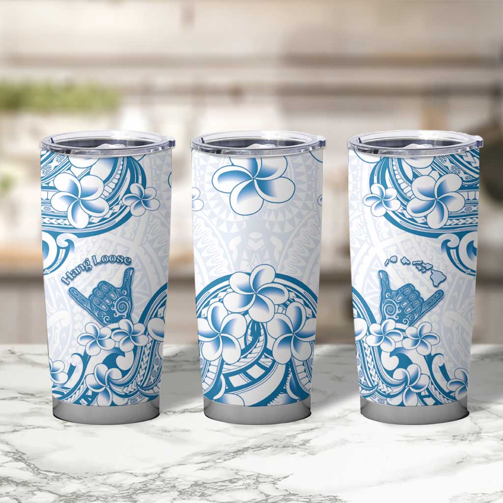 Aloha Hawaii Shaka Tumbler Cup Hang Loose Blue Version - Polynesian Pride