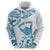 Aloha Hawaii Shaka Zip Hoodie Hang Loose Blue Version - Polynesian Pride