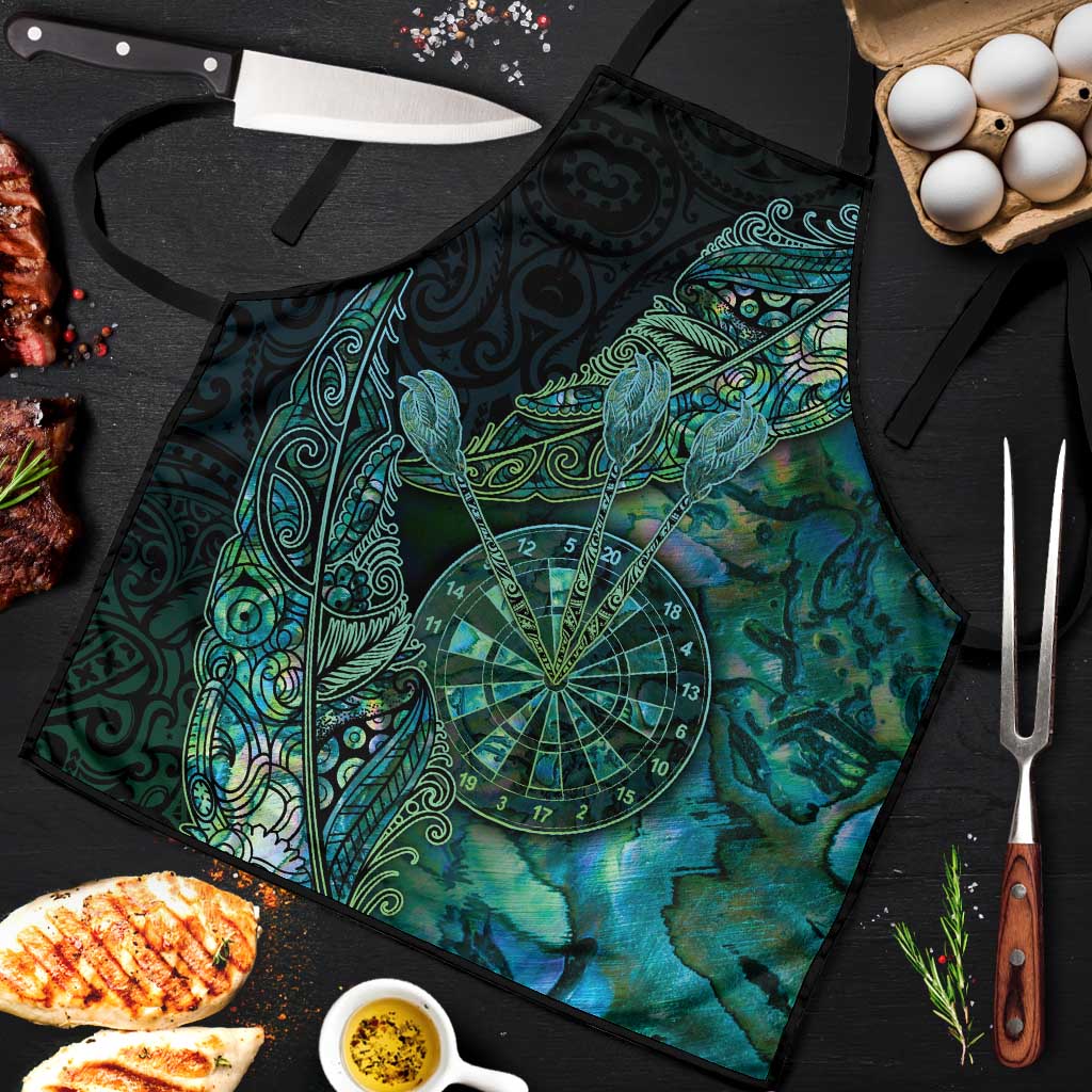 New Zealand Dart Apron Maori Fern With Paua Shell - Polynesian Pride