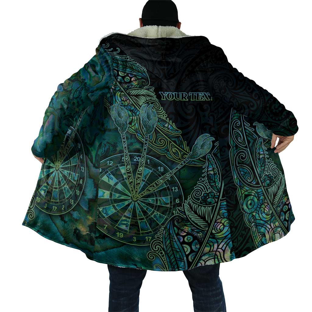 Personalised New Zealand Dart Cloak Maori Fern With Paua Shell - Polynesian Pride