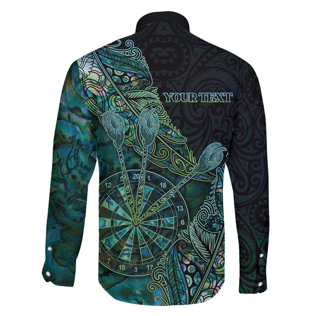 Personalised New Zealand Dart Family Matching Puletasi and Hawaiian Shirt Maori Fern With Paua Shell - Polynesian Pride