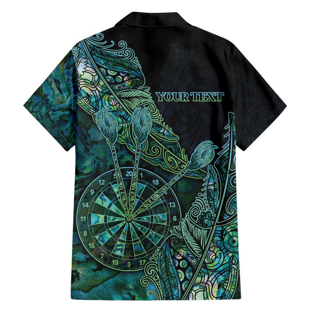 Personalised New Zealand Dart Family Matching Tank Maxi Dress and Hawaiian Shirt Maori Fern With Paua Shell - Polynesian Pride