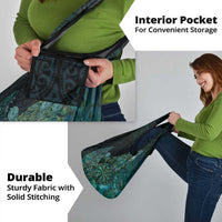 New Zealand Dart Grocery Bag Maori Fern With Paua Shell - Polynesian Pride