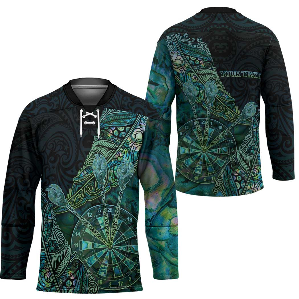 Personalised New Zealand Dart Hockey Jersey Maori Fern With Paua Shell - Polynesian Pride