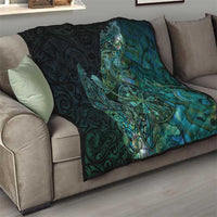 New Zealand Dart Quilt Maori Fern With Paua Shell - Polynesian Pride