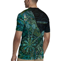 Personalised New Zealand Dart Rugby Jersey Maori Fern With Paua Shell - Polynesian Pride