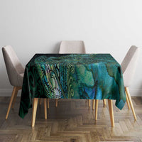 New Zealand Dart Tablecloth Maori Fern With Paua Shell - Polynesian Pride