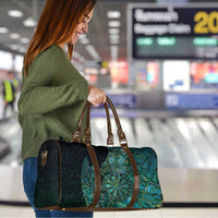 New Zealand Dart Travel Bag Maori Fern With Paua Shell - Polynesian Pride