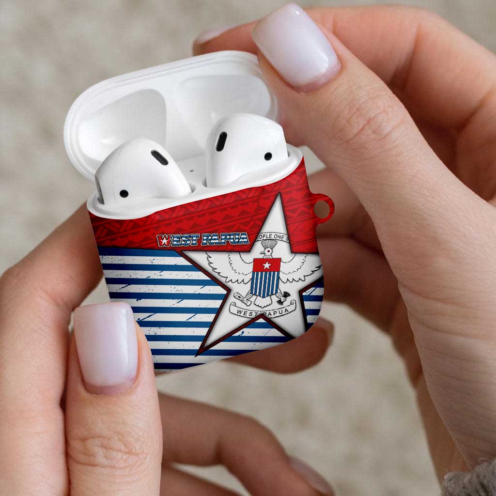 West Papua Morning Star AirPods Case One People One Soul DT05 - Polynesian Pride