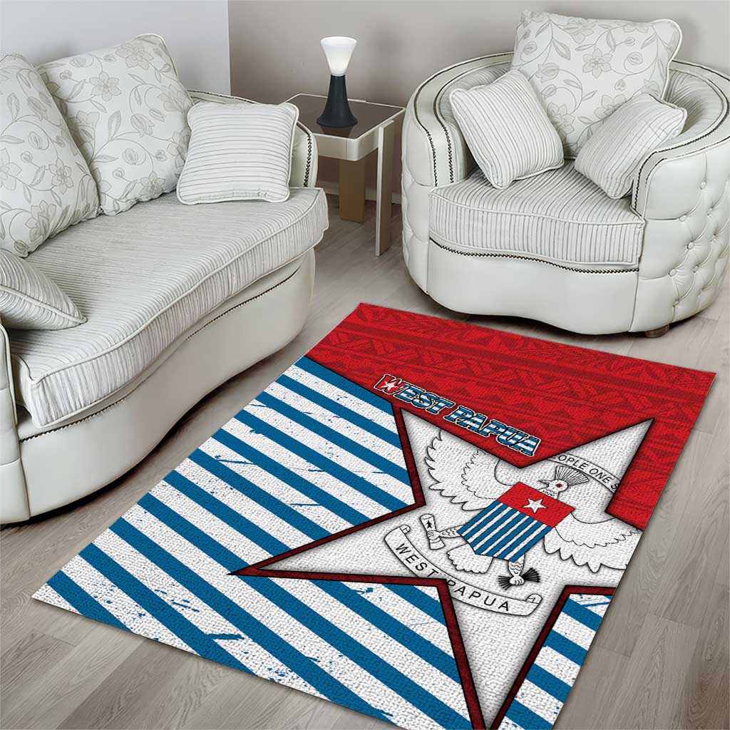 West Papua Morning Star Area Rug One People One Soul - Polynesian Pride