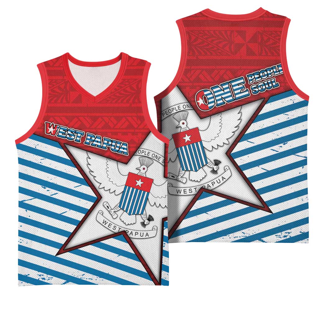 West Papua Morning Star Basketball Jersey One People One Soul DT05 - Polynesian Pride