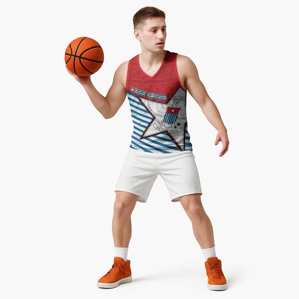 West Papua Morning Star Basketball Jersey One People One Soul DT05 - Polynesian Pride