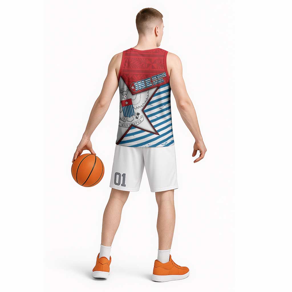 West Papua Morning Star Basketball Jersey One People One Soul DT05 - Polynesian Pride