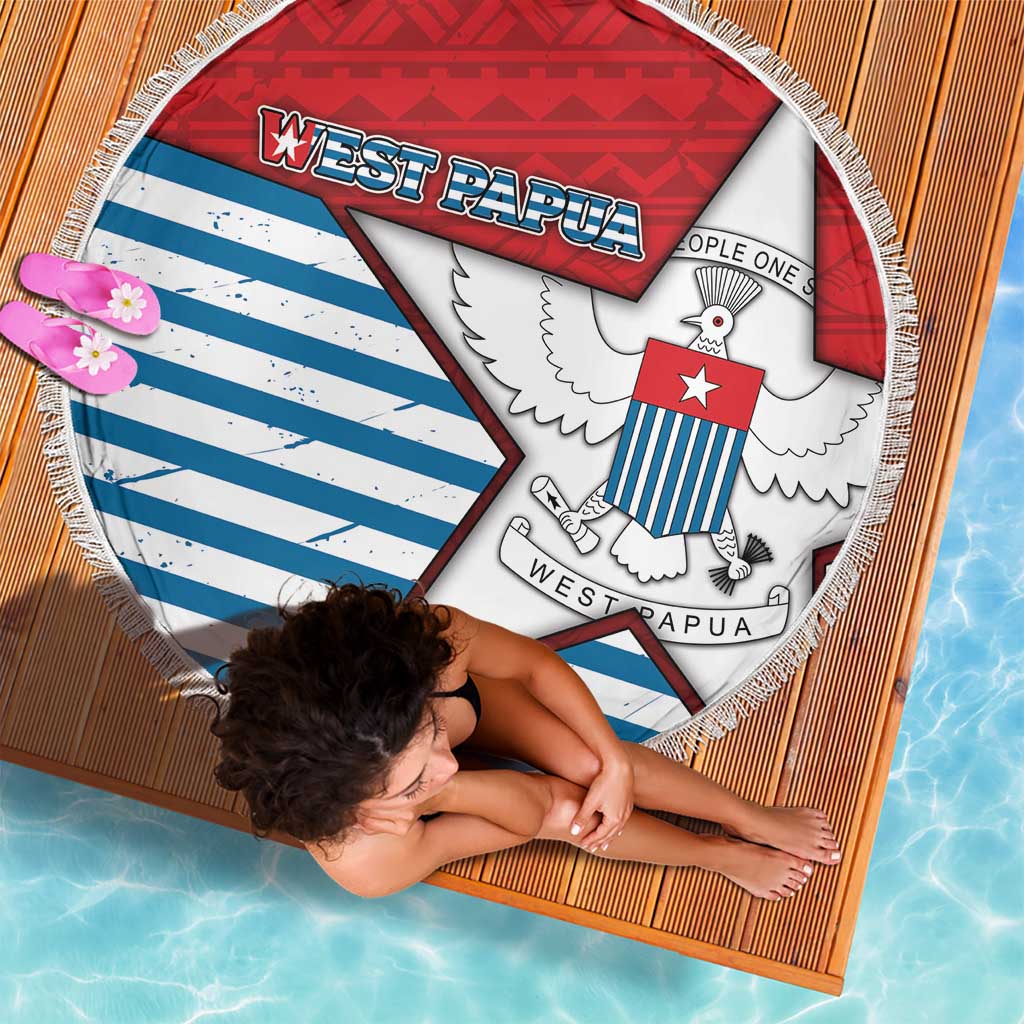 West Papua Morning Star Beach Blanket One People One Soul DT05 - Polynesian Pride
