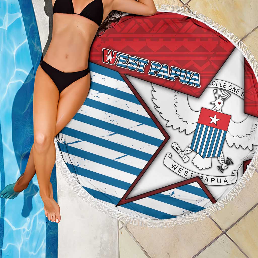 West Papua Morning Star Beach Blanket One People One Soul DT05 - Polynesian Pride