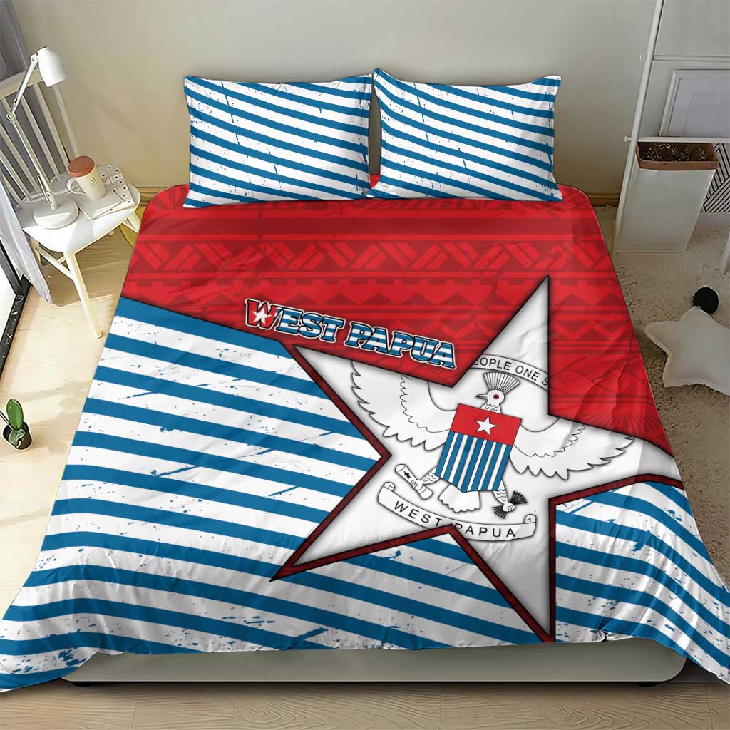 West Papua Morning Star Bedding Set One People One Soul - Polynesian Pride